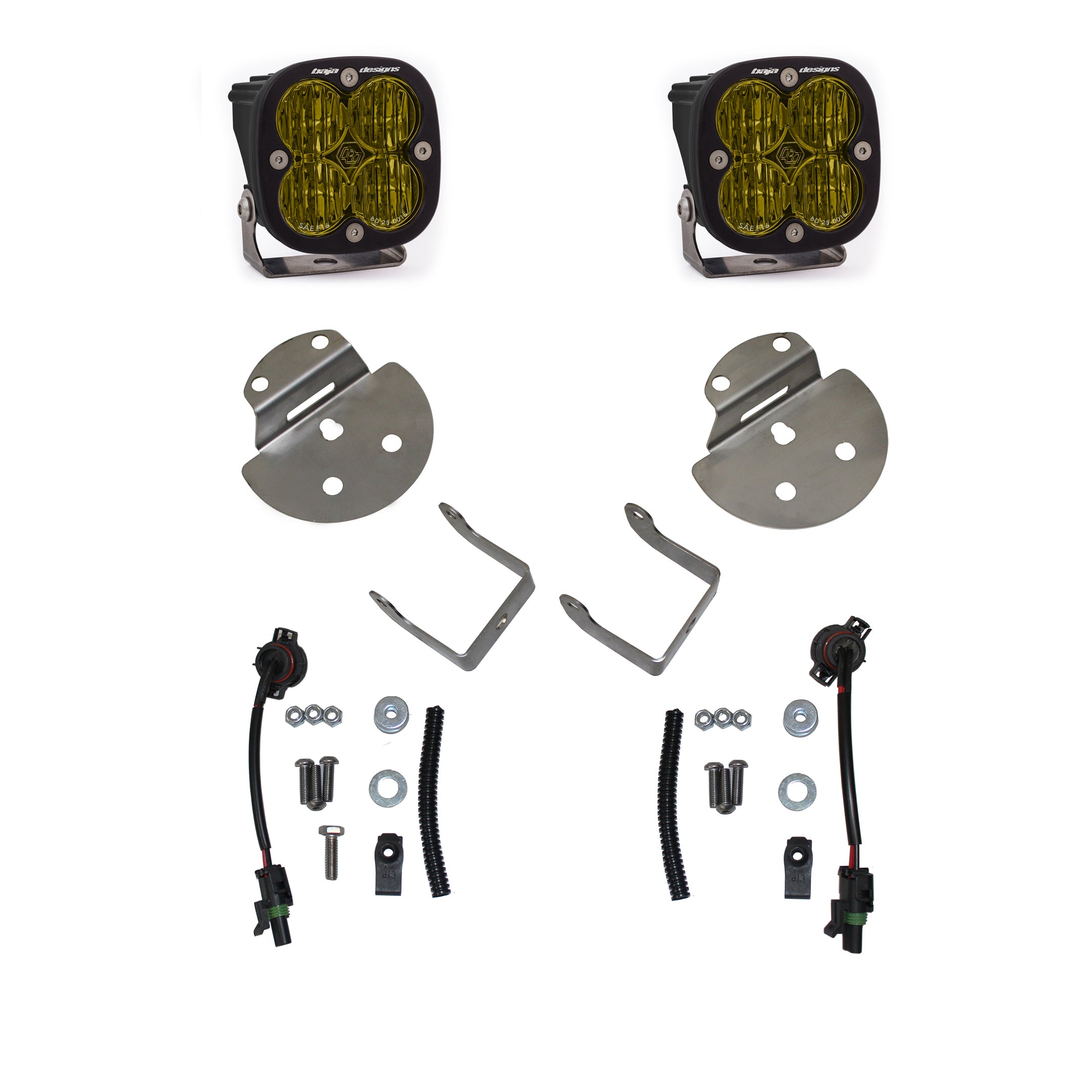 New 2023) Baja Designs S2 SAE LED Auxiliary Light Pod Pair - Universa