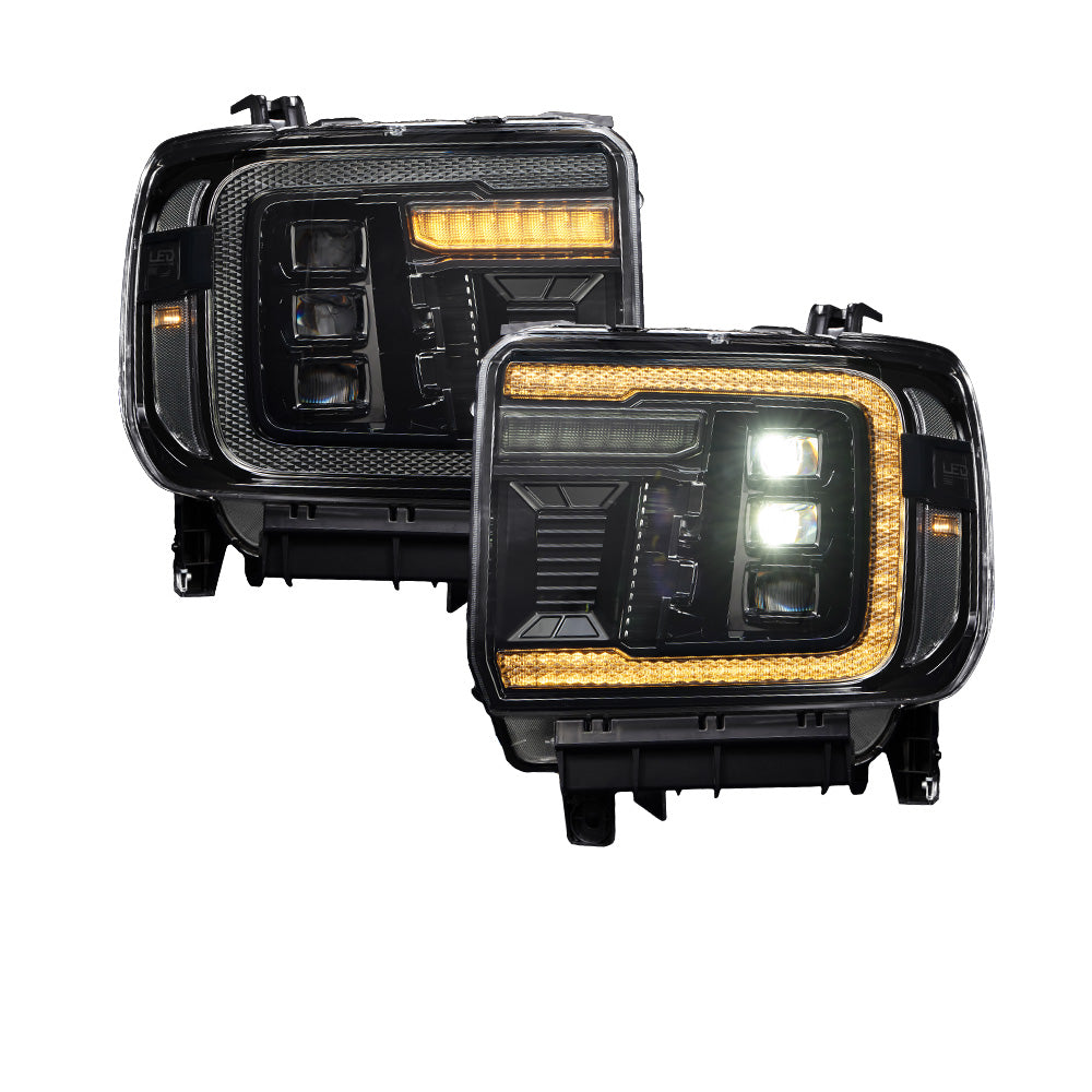 2016-2023 Toyota Tacoma Sequential LED Projector Headlights with Amber