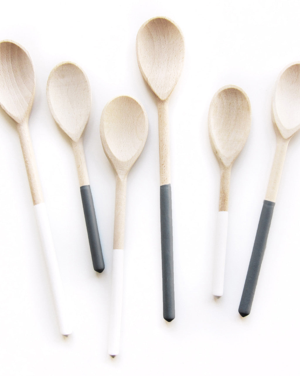 Dipped White Wood Spoon Trio