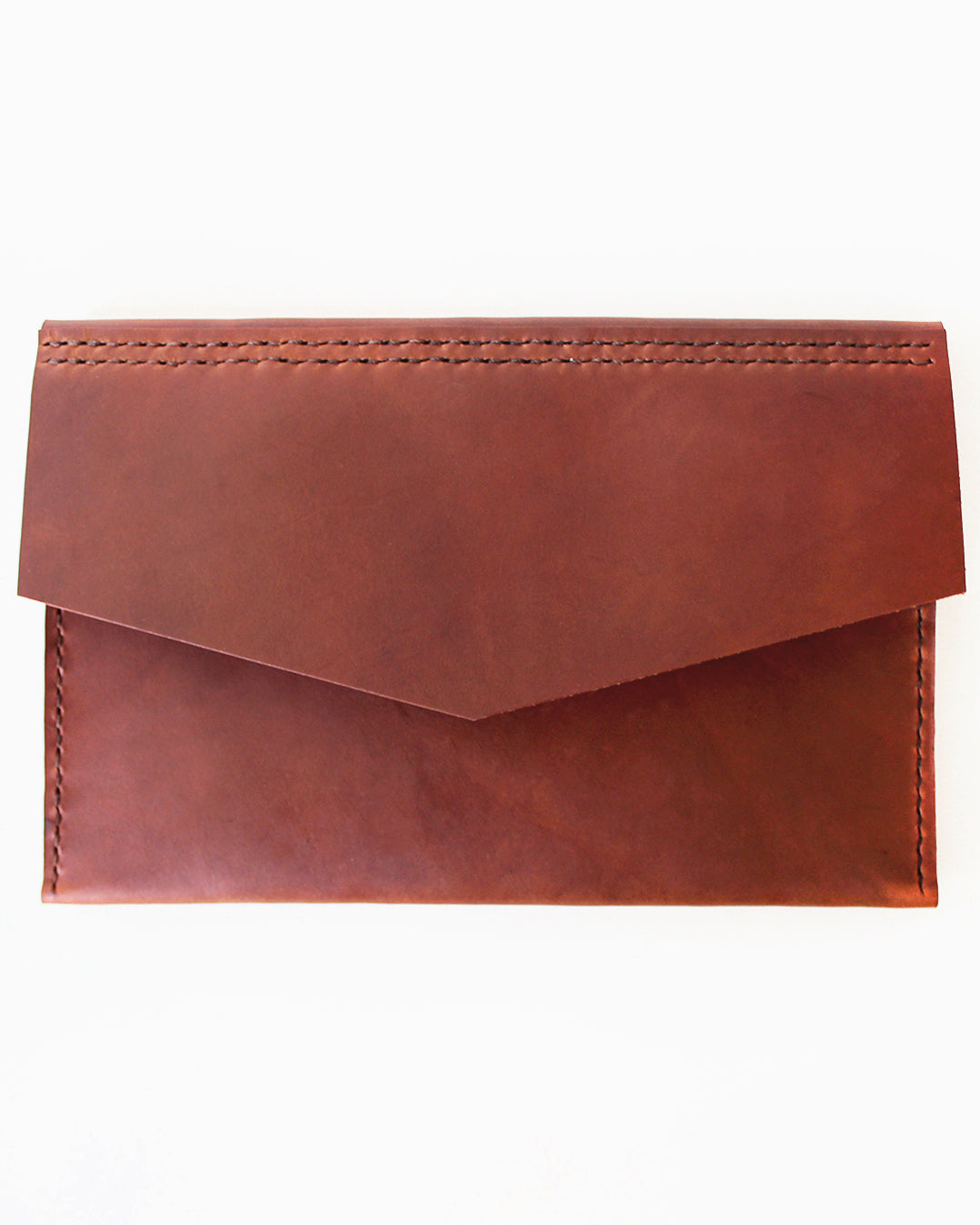 leather envelope clutch bag