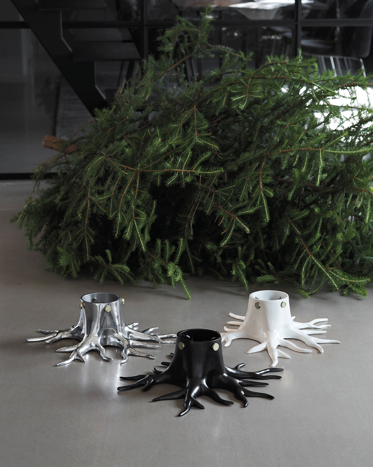 Christmas Tree Stand ROOT Silver