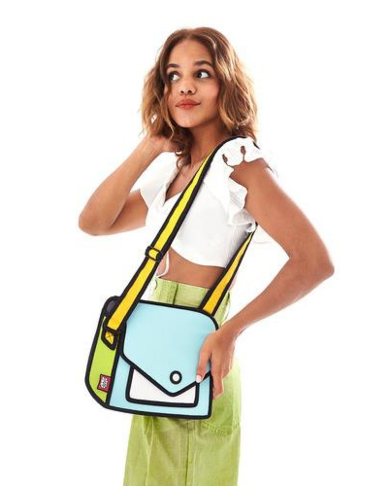 Jump From Paper 2D Shoulder Bag GIGGLE COLOR ME IN Minion Yellow