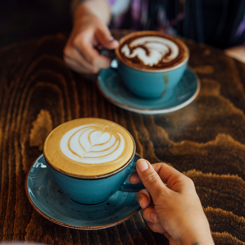 couple having coffee together