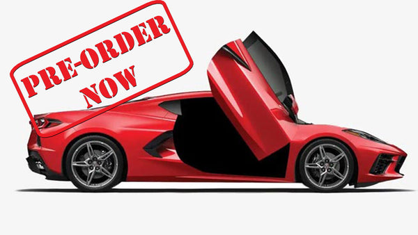 PRE ORDER NOW! Chevrolet Corvette C-8 2020-2020 Lambo Door Conversion Kit by Vertical Doors Inc.