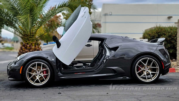 Alfa Romeo 4C Coupe Vertical Lambo Door Kit from Vertical Doors, Inc.