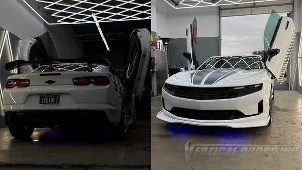 Preston's 6th Gen Chevrolet Camaro from Texas with Vertical Lambo Doors Conversion Kit for Vertical Doors, Inc. VDCCHEVYCAM16  Chevrolet Chevy Camaro Coupe PonyCar GM Alpha platform GM Muscle Car Vertical Doors Inc Lambo Doors Vertical Doors USA doors pic of the day repost
