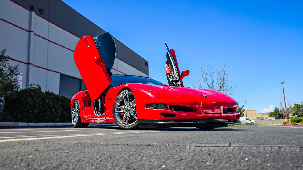 Check out Richard’s and Cindi’s Chevrolet Corvette C5 from Arizona featuring Vertical Door conversion kit by Vertical Doors, Inc. AKA "Lambo Doors"