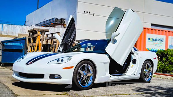  Check out @sr_ballinas575 Chevrolet Corvette C6 from California, featuring Vertical Door conversion kit by Vertical Doors, Inc. AKA "Lambo Doors" VDCCHEVYCORC60508, Lambo Doors, Vertical Door, Scissor Doors, Door Conversion, wing doors,