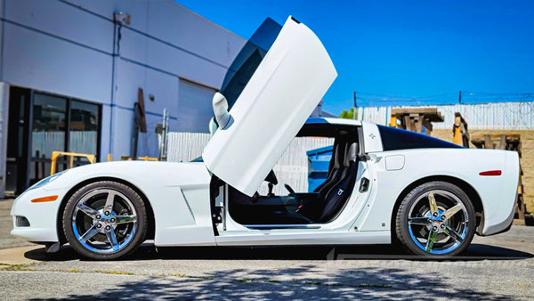  Check out @sr_ballinas575 Chevrolet Corvette C6 from California, featuring Vertical Door conversion kit by Vertical Doors, Inc. AKA "Lambo Doors" VDCCHEVYCORC60508, Lambo Doors, Vertical Door, Scissor Doors, Door Conversion, wing doors,