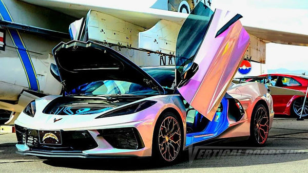 Chevrolet Corvette C8 2020-2023 Lambo Door Conversion Kit by Vertical Doors Inc. VDCCHEVYCORC820 RollingThunder, C8Z51, Corvette, C8, West Texas Vettes, Lawless Lopez, Chevrolet corvette c8, chevrolet, chevy, corvette, vette, c8, c8 vette, corvette c8, c8r, c8 z06, grand sport, stingray, cars, sportscars, vertical doors gang, Vertical Doors Inc, Lambo Doors, Vertical Doors, Door Conversion