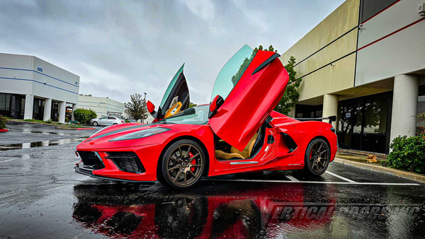 Thank you, Bob and Michelle, for trusting us with your C8, Chevrolet Corvette C8 Lambo Door Conversion Kit by Vertical Doors Inc., VDCCHEVYCORC820, VDCCHEVYCORC823Z06,  1LT, 2LT, 3LT, Z51, Z06, C8R, Z8ZR1, Stingray, Eray, Vette, Corvette,  lambo doors, vertical doors, door conversion, scissor doors, butterfly doors, wing doors,  Corvette C8 lambo doors, Corvette C8 vertical doors, Corvette C8 door conversion, Corvette C8 scissor doors, Corvette C8 butterfly doors, Corvette C8 wing doors,