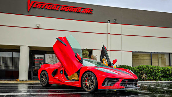 Thank you, Bob and Michelle, for trusting us with your C8, Chevrolet Corvette C8 Lambo Door Conversion Kit by Vertical Doors Inc., VDCCHEVYCORC820, VDCCHEVYCORC823Z06,  1LT, 2LT, 3LT, Z51, Z06, C8R, Z8ZR1, Stingray, Eray, Vette, Corvette,  lambo doors, vertical doors, door conversion, scissor doors, butterfly doors, wing doors,  Corvette C8 lambo doors, Corvette C8 vertical doors, Corvette C8 door conversion, Corvette C8 scissor doors, Corvette C8 butterfly doors, Corvette C8 wing doors,