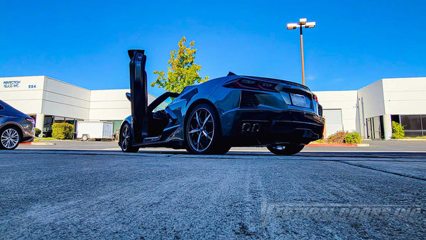 Transform Your Corvette C8 with the Best Lambo Doors kit in the market with over 2 decades of experience.
