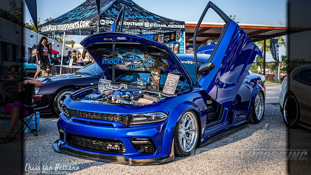 @the_blueyed_beast Dodge Charger from Texas with vertical door conversion kit by Vertical Doors, Inc. AKA "Lambo Doors"