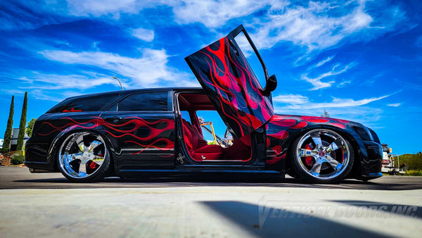 Erik’s @ blessed.motorsports Dodge Magnum from California featuring Door Conversion kit by Vertical Doors Inc. AKA "Lambo Doors" VDCDMAG0408 Magnum, Dodge Magnum, Mopar, 