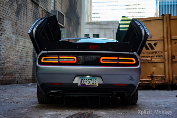 the_bulking_beast Dodge Challenger Featuring Vertical Doors, Inc., vertical lambo doors conversion kit.