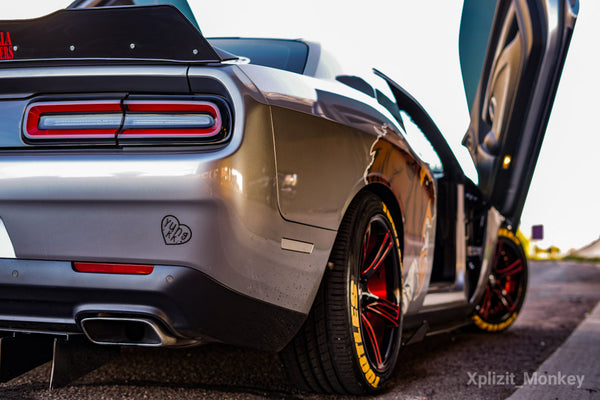 the_bulking_beast Dodge Challenger Featuring Vertical Doors, Inc., vertical lambo doors conversion kit.