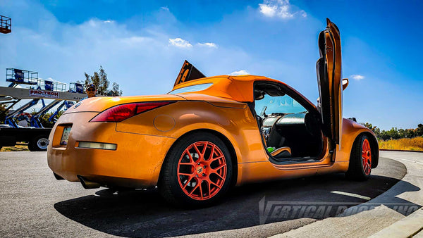 Gregory’s Nissan 350Z paying us a visit after 7 years, Showing off his Lambo Doors installed by Vertical Doors, Inc.