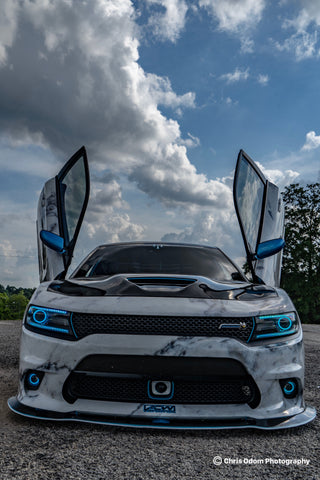 Swaggpack_Shaq Dodge Charger featuring Vertical Lambo Doors by Vertical Doors, Inc.