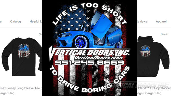 Check out new apparel featuring @nght_king Dodge Charger with Door conversion kit by Vertical Doors, Inc. AKA "Lambo Doors"
