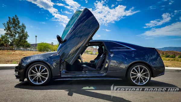 Cadillac CTS from California featuring Vertical Door conversion kit by Vertical Doors, Inc. AKA "Lambo Doors"