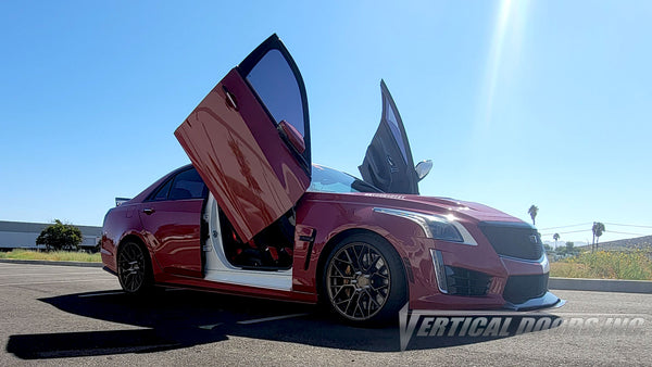 Check out @akuma.editz 3nd Gen Cadillac CTS from California featuring Vertical Lambo Doors Conversion Kit from Vertical Doors, Inc.