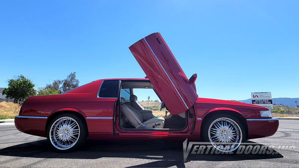 Nick's Cadillac Eldorado 1992-2002 featuring Vertical Doors, Inc., vertical lambo doors conversion kits.