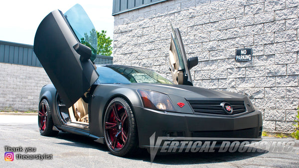 Mad Creations ATL | Longanville, GA | Cadillac XLR featuring Verical Doors, Inc. vertical lambo door conversion kit.