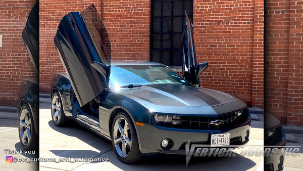 Installer | BW Customs and Automotive | Texas | Chevrolet Camaro with Vertical Lambo Doors Conversion Kit from Vertical Doors, Inc.