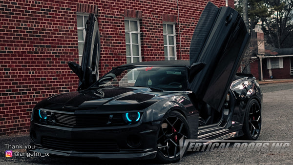 Check out Angel's @angelm_ix Chevrolet Camaro from Alabama with Vertical Lambo Doors Conversion Kit for Vertical Doors, Inc.