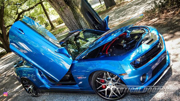 Check out Derek's @orange_track_bound Chevrolet Camaro Hot Wheels Special Edition from Georgia featuring Vertical Lambo Doors Conversion Kit from Vertical Doors, Inc.