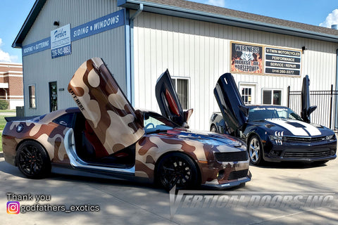 Jim Ellis, CamoRaro, 2010 Chevrolet Camaro with Vertical Lambo Doors by Vertical Doors, Inc.