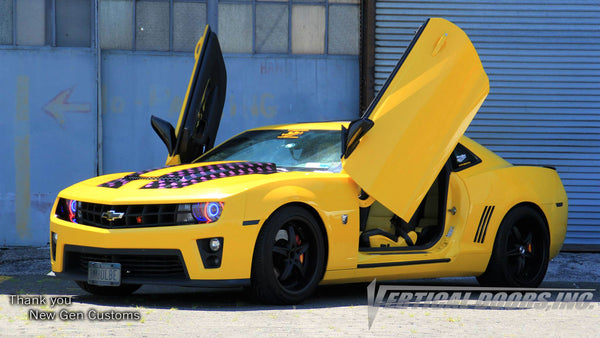 Installer | NewGen Customs| Holbrook, NY | 5th Gen Chevrolet Camaro with Vertical Lambo Doors Conversion Kit for Vertical Doors, Inc.