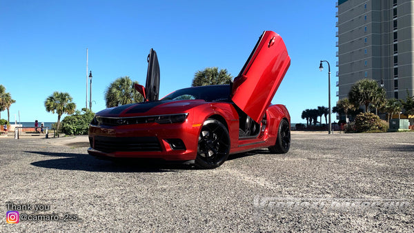 Check out Mackenzie's 5th Gen Chevrolet Camaro from South Carolina with Vertical Lambo Doors Conversion Kit for Vertical Doors, Inc.