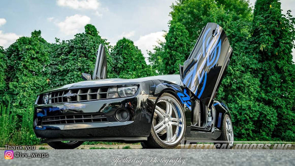 Check out Don's Chevrolet Camaro 5thGen from Pennsylvania featuring Vertical Lambo Doors Conversion Kit from Vertical Doors, Inc.