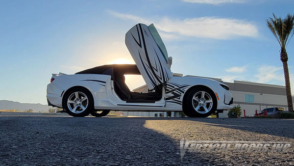 Chevrolet Camaro featuring Vertical Doors, Inc., vertical lambo doors conversion kit.