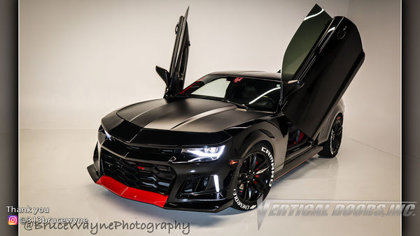 Seithae's @313brucewyne 6th Gen Chevrolet Camaro from Michigan with Vertical Lambo Doors Conversion Kit for Vertical Doors, Inc.