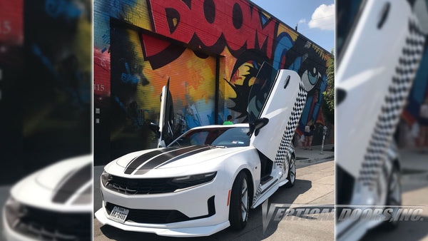 Check out Preston's 6th Gen Chevrolet Camaro from Texas with Vertical Lambo Doors Conversion Kit for Vertical Doors, Inc.