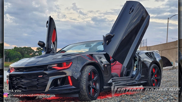 Installer | NewGen Customs | Holbrook, NY  | Chevrolet Camaro featuring Doors Conversion Kit from Vertical Doors, Inc.,  AKA "Lambo Doors"