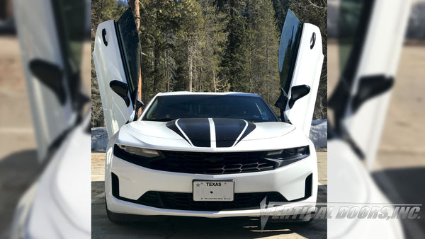 Check out Preston's 6th Gen Chevrolet Camaro from Texas with Vertical Lambo Doors Conversion Kit for Vertical Doors, Inc.