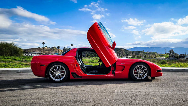 Vertical Lambo Doors Conversion Installation on a Chevrolet Corvette C5 Z06 at Vertical Doors, Inc. VDCCHEVYCOR9704 #Z06 #chevrolet #chevy #corvette #vette #c5 #grandsport #stingray #cars #sportscars #VerticalDoorsInc #verticaldoorgang #LamboDoors #VerticalDoors #doorconversion #scissordoors