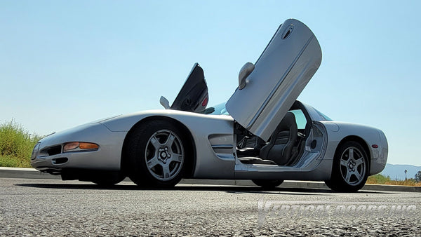 Chevrolet Corvette C5 from Missouri featuring Vertical Doors, Inc. vertical lambo doors conversion kit.