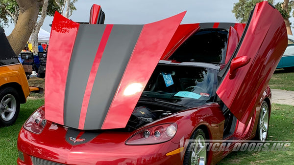 Check out Paul's Chevrolet Corvette C6 from California, featuring Vertical Lambo Doors Conversion Kit from Vertical Doors, Inc.