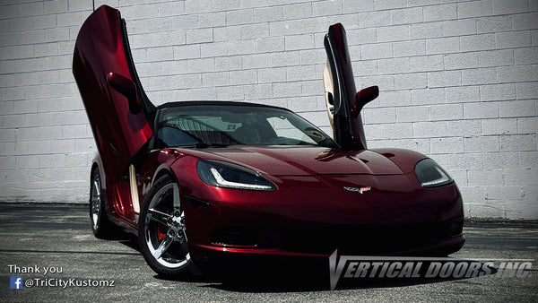 Chevrolet Corvette C6 2005-2013 Lambo Door Conversion Kit by Vertical Doors Inc. Part Number: VDCCHEVYCORC60508