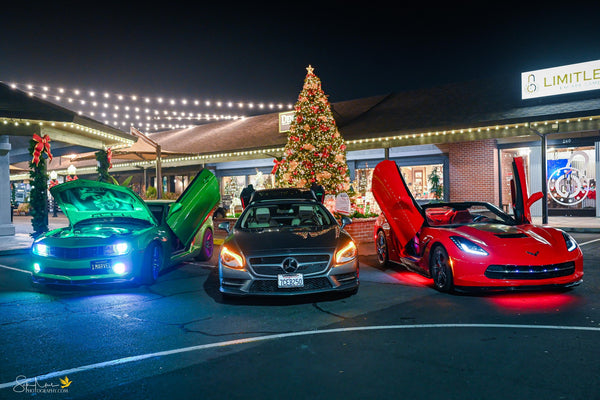 Check out Sek Means Photography from California showing off their skitsll with this great images of Chevrolet Corvette and Camaro featuring Vertical Doors, Inc., vertical lambo door conversion kits.