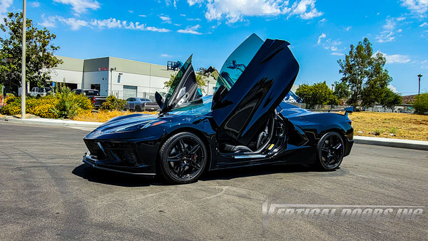 Chevrolet Corvette C8 from California featuring vertical lambo door co –  Vertical Doors, Inc.