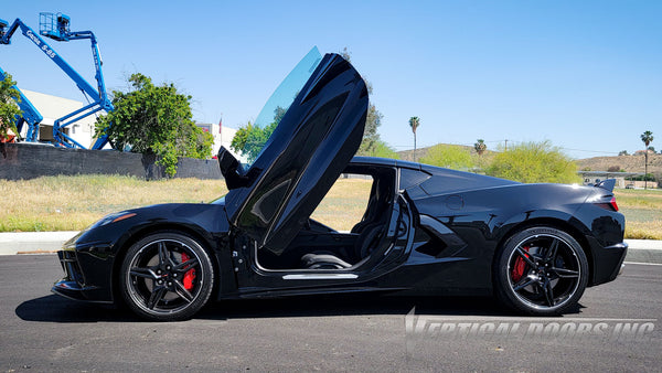 Chevrolet Corvette C8 from California featuring vertical lambo