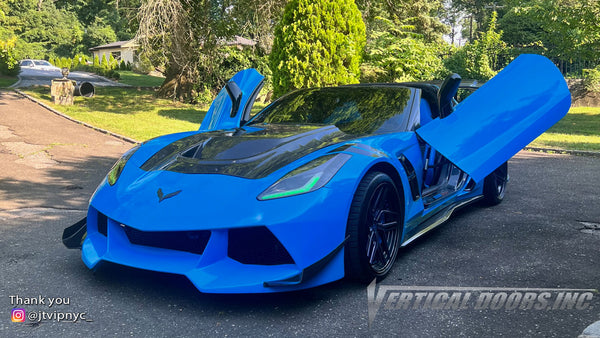 Check out @jtvipnyc_  Chevrolet Corvette C7 from New York featuring ZLR Door conversion kit by Vertical Doors, Inc.