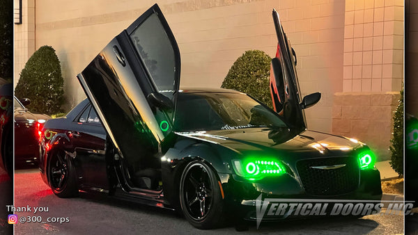 Check out @300_corps Chrysler 300 from Oklahoma featuring Vertical Lambo Doors Conversion Kit from Vertical Doors, Inc.