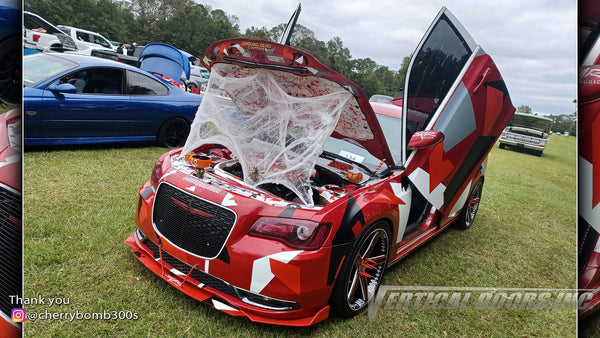 Check out @cherrybomb300s Chrysler 300 from Florida featuring Vertical Lambo Doors Conversion Kit from Vertical Doors, Inc.